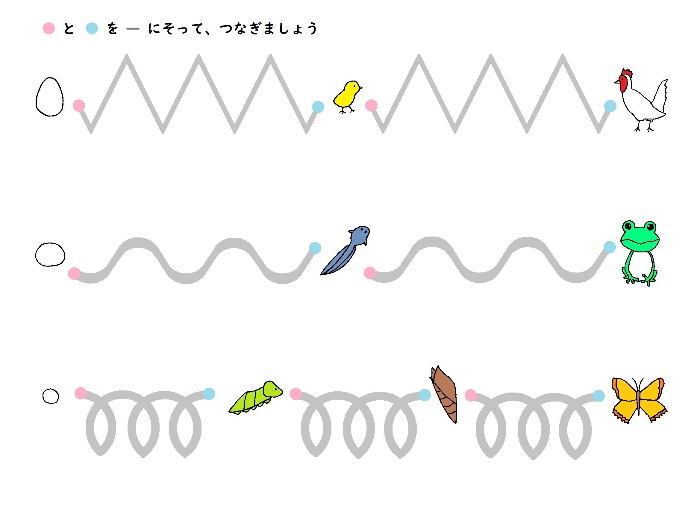 なぞり 書き プリント 幼児はじめてのえんぴつ練習 なぞり書き 運筆の練習プリントが無料ダウンロードできるサイト