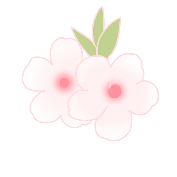 Ngagolak かわいい 桜 花 イラスト フリー