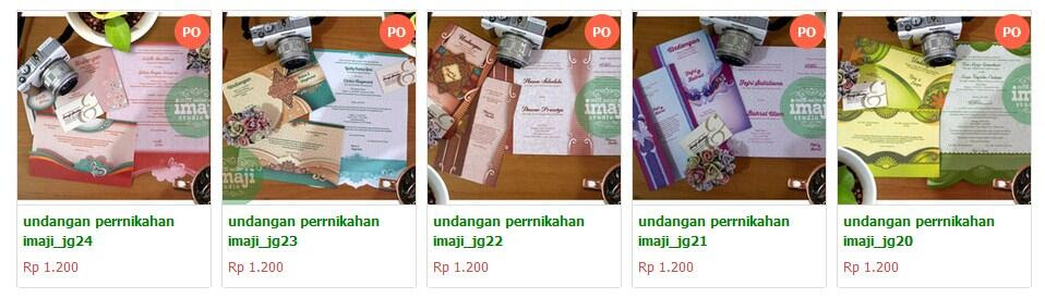 Cetak Undangan Pernikahan Harga 1000