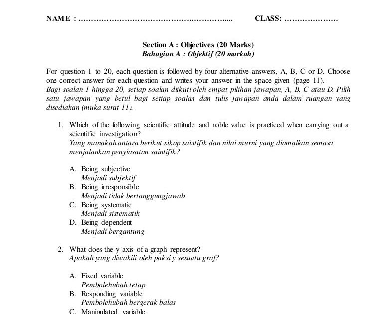 Modul Soalan Biologi Tingkatan 4 - Sacin Quotes