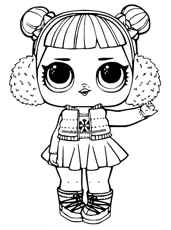 Lol surprise doll troublemaker coloring page. Kids N Fun De Malvorlage L O L Surprise Dolls Snow Angel