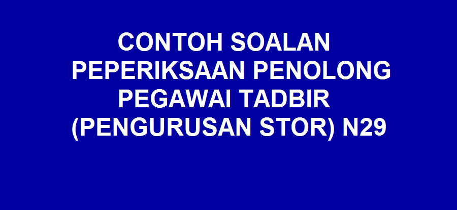 Contoh Soalan Spa Online N29 - Contoh Rom