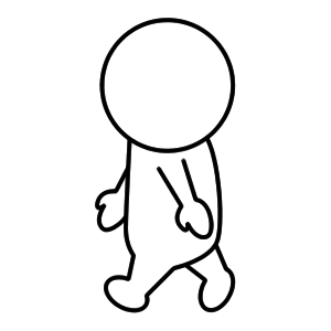 美しい花の画像 ベスト歩く人 イラスト