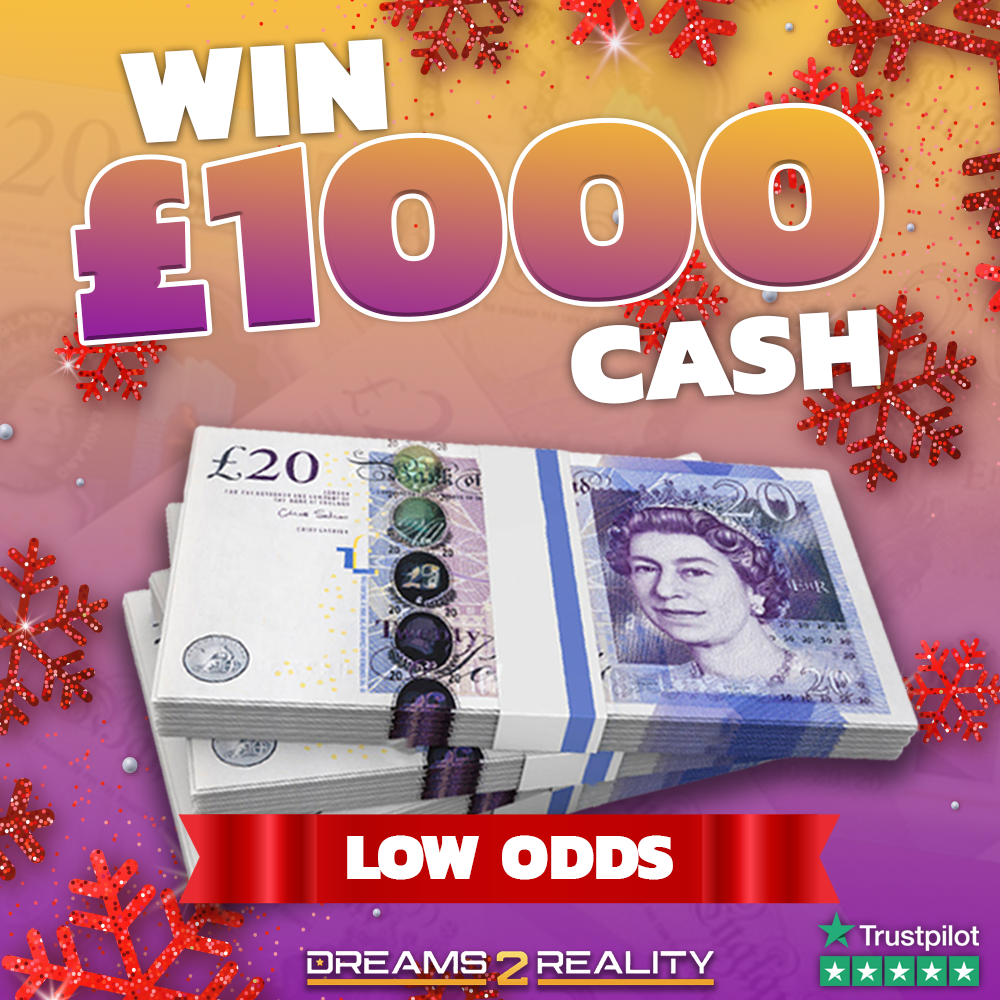 Image of Win £1,000 Tax Free Cash - LOW ODDS