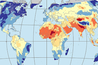 image of a world map using SEDAC data