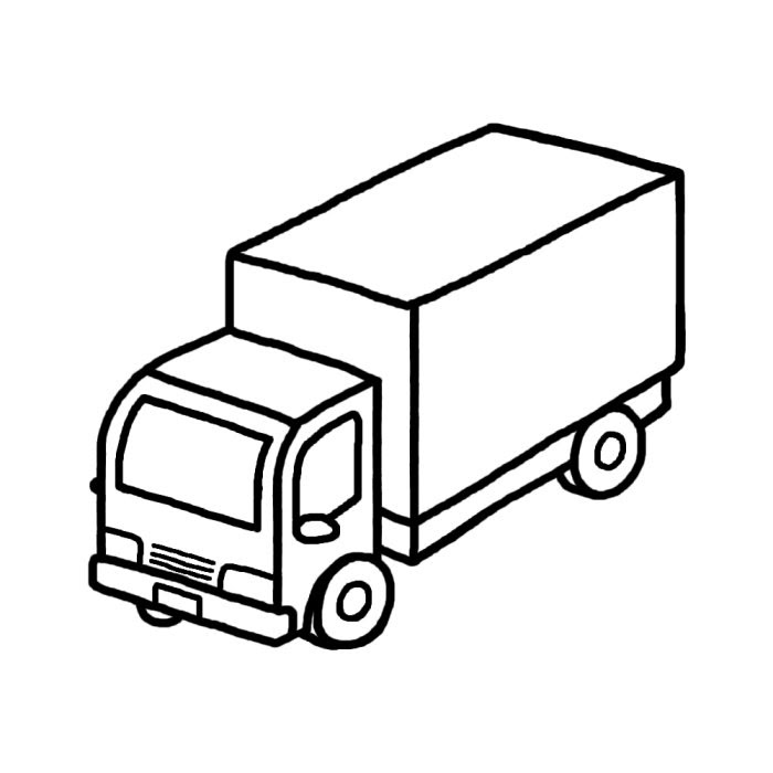 最高トラック イラスト フリー 白黒 かわいいディズニー画像