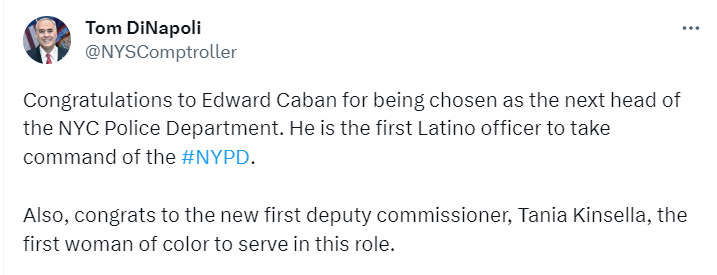 Edward Caban Tweet 
