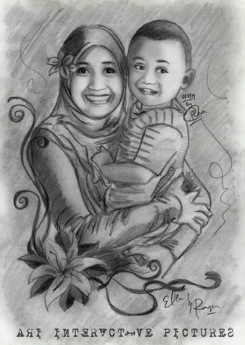 Gambar Sketsa Seorang Ibu Sobsketsa