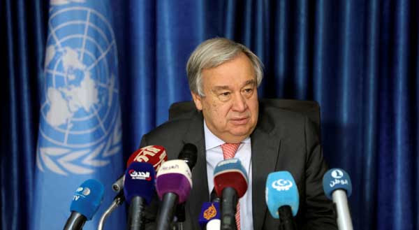 Guterres repete apelo ao diálogo na Líbia