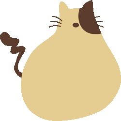 Ngagolak 猫 イラスト でぶ