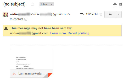 Contoh surat lamaran kerja bahasa inggris via email