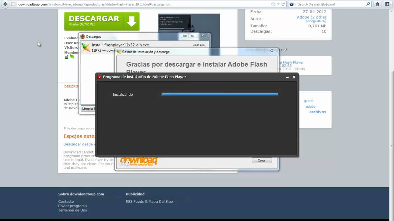 Descargar Adobe Flash Player 10 - Axis Ki Piye