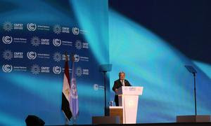 El Secretario General António Guterres en la apertura de la COP27.