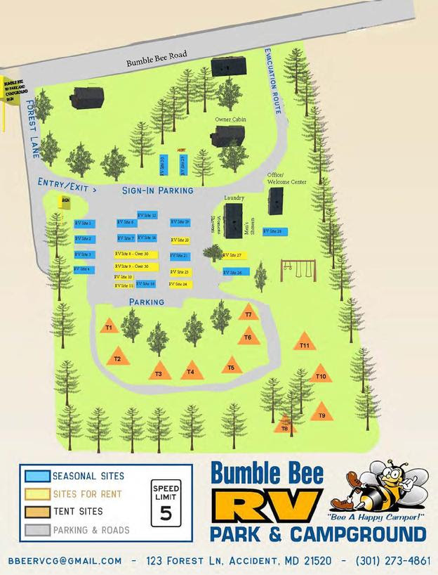 The area offers the state's largest lake, eight state parks, recreation areas, and so much more. Bumble Bee Rv Park Campground