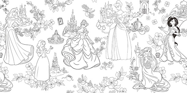 ディズニー プリンセス ぬりえ テンプレート 塗り絵 無料 の最高のコレクション 最高の壁紙hd