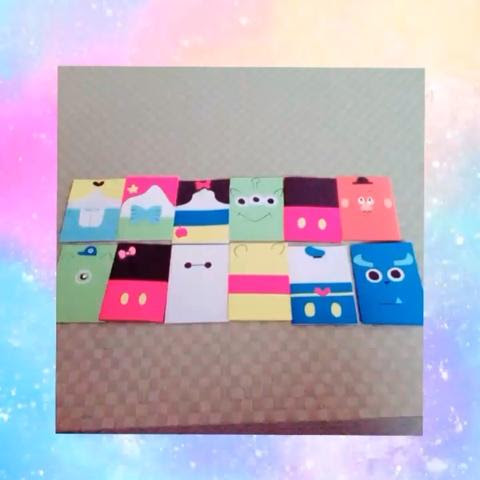 ディズニー メッセージカード 手作り 四角 無料の折り紙画像