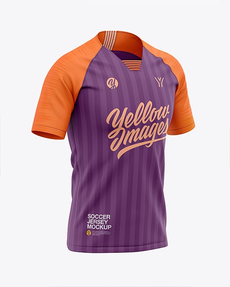 Download Mens Soccer Raglan Jersey Front Half-Side View Jersey ...