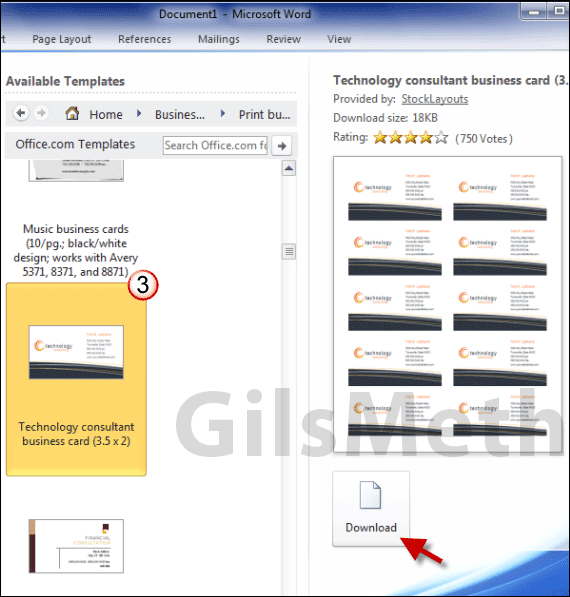 If you want to remove a background on the layout, apply a shading or fill option to update the look. How To Print Business Cards In Word 2010 Gilsmethod Com
