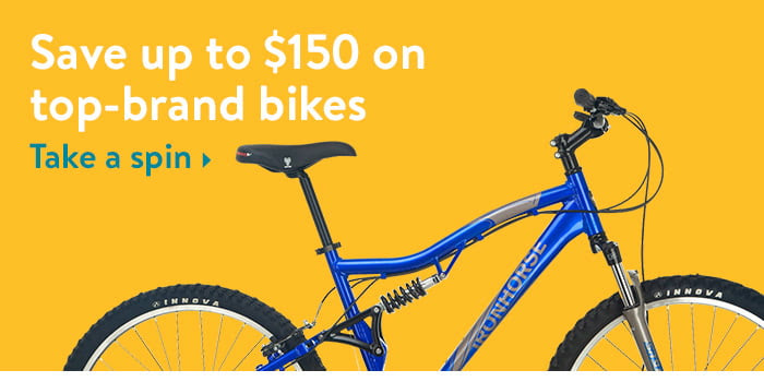 Save up to $150 on top-brand bikes 