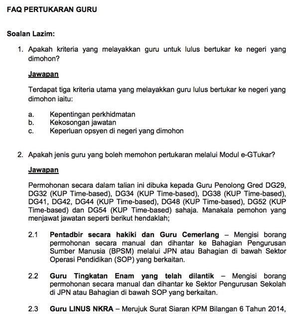 Contoh Surat Rayuan Pertukaran Egtukar - Sample Site w