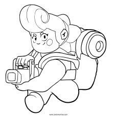 Brawl Stars Coloring Pages Pam Coloring And Drawing - pan brawl stars para imprimir