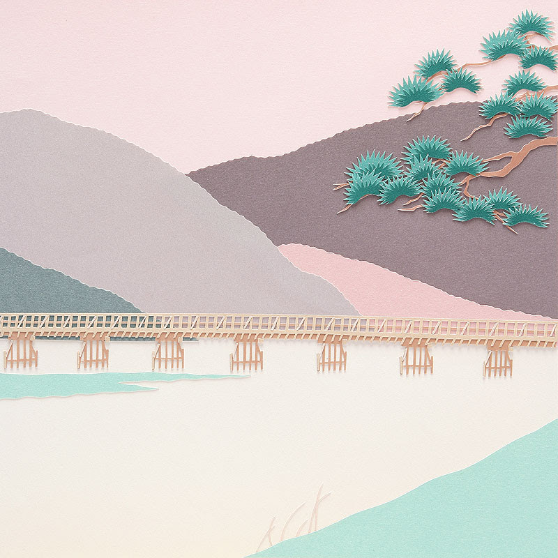 画像をダウンロード イラスト 渡月橋 紅葉 最高の壁紙のアイデアcahd