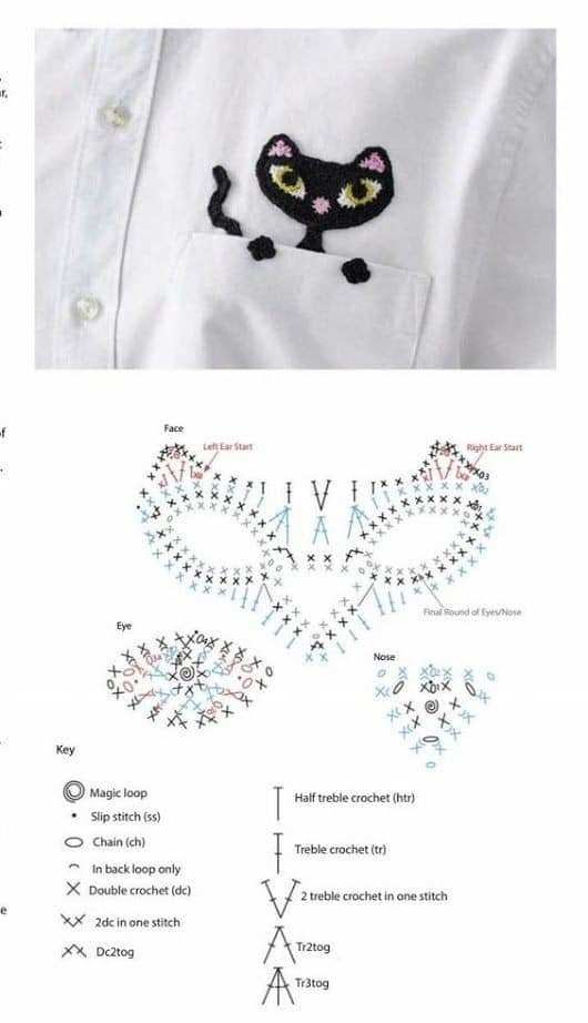 Appliques Animaux Au Crochet Modeles Gratis