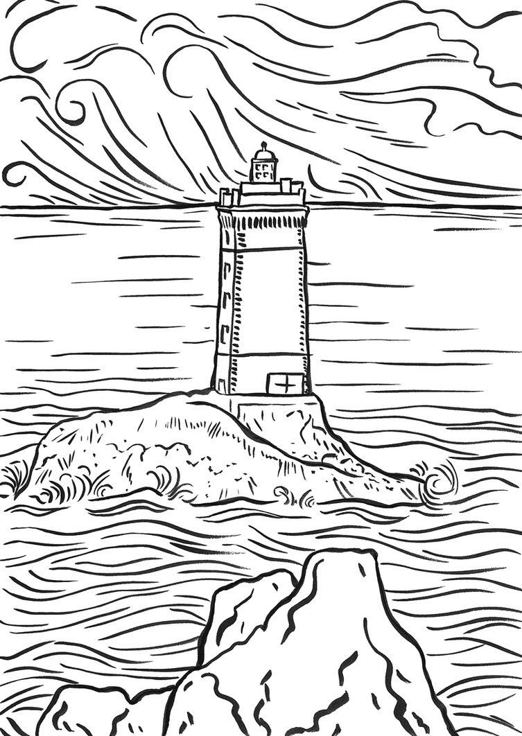 Printable lighthouse beach coloring pages. Free Realistic Lighthouse Coloring Pages Download Free Realistic Lighthouse Coloring Pages Png Images Free Cliparts On Clipart Library