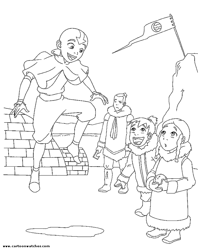52 avatar, the last airbender printable coloring pages for kids. Avatar Color Page