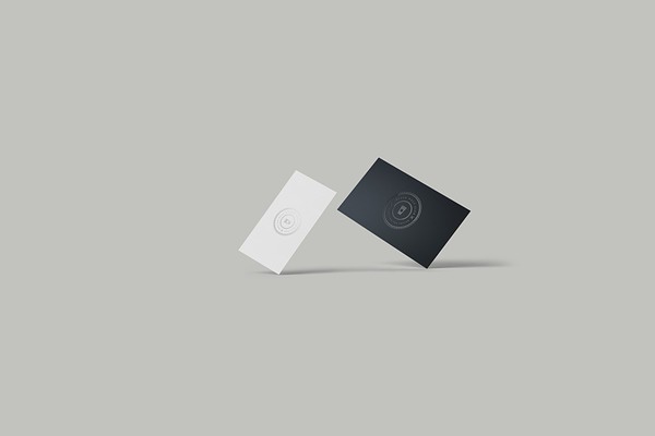 Download Spot UV Business Card Mockup - Stand PSD