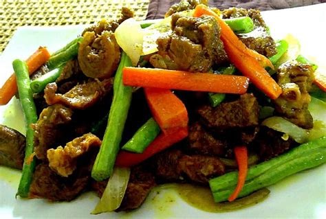 Resepi Ayam Goreng Kunyit Campur Kacang Panjang