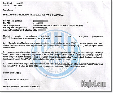 Surat Rasmi Pengeluaran Kwsp - Surat Rasmi I