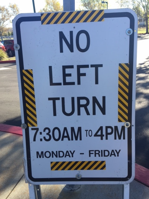 No left turn