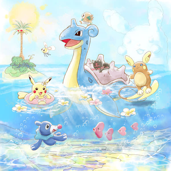 美しい花の画像 75 夏 かわいい イラスト 可愛いピカチュウ
