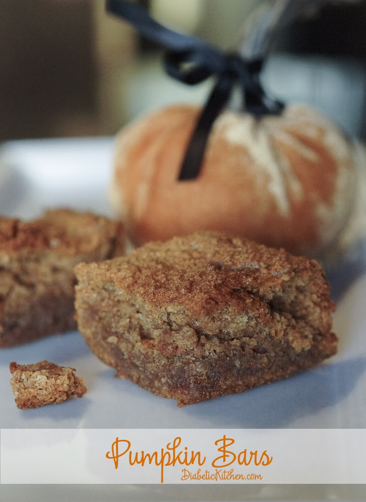 But feel free to sub in graham crackers or nilla wafers if you prefer. Pumpkin Bars Diabetic Kitchen