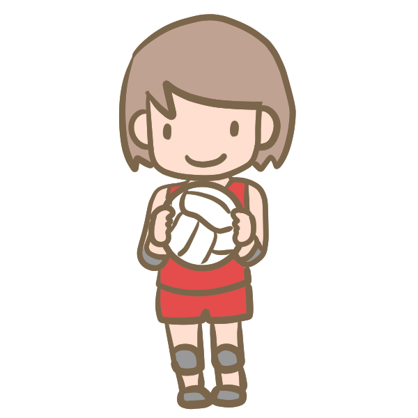 無料ダウンロード バレーボール 可愛い イラスト Ituirasuto