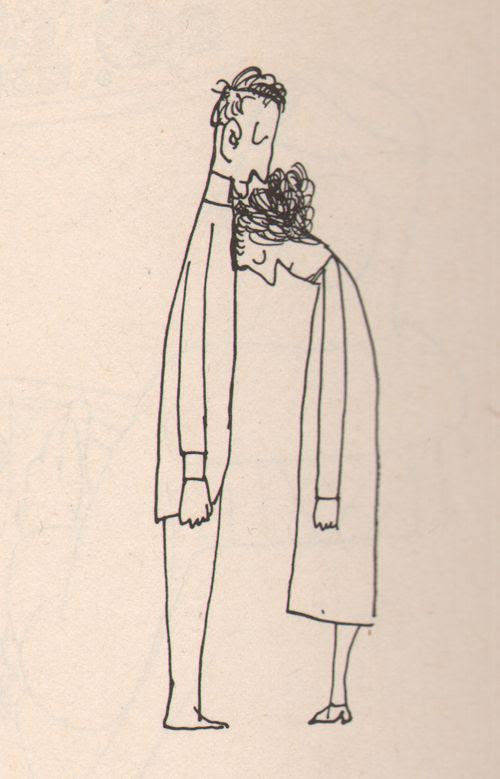 Saul Steinberg, "Kiss", 1959.