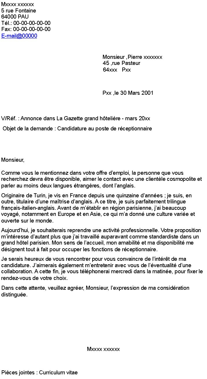 Lettre De Motivation Pour Avs - Soalan ag