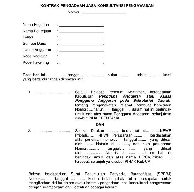 Contoh Berita Acara Negosiasi Penawaran - Fontoh