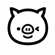 無料印刷可能かわいい 豚 イラスト シルエット ただのディズニー画像
