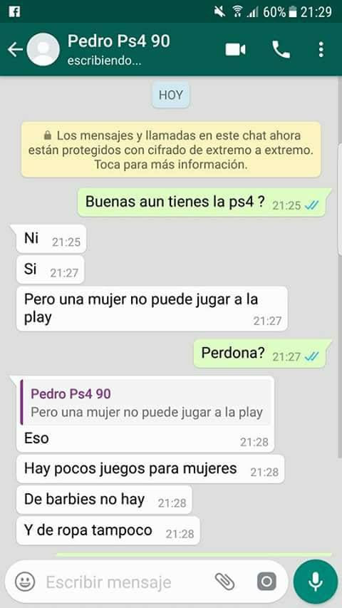 Descarga la última versión de los mejores programas, software, juegos y aplicaciones en. La Insolita Y Machista Respuesta A Una Mujer Que Intento Comprar Un Playstation 4 Meganoticias