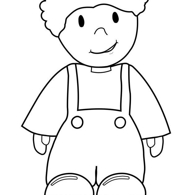 Girl Full Body Coloring Pages Easy - Coloring Pages Ideas