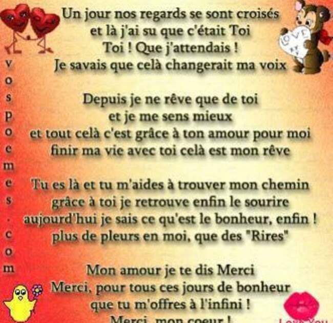 Love Quotes For Husband Poeme D Amour Pour Mon Homme Pour Nos 1ans