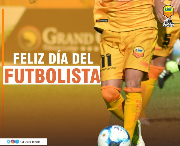 Esta pagina esta hecha para que el segundo domingo de julio de todos los años se celebre el día. Feliz Dia Futbolistas Club Crucero Del Norte