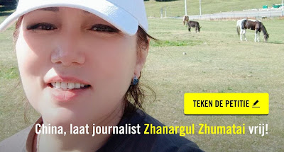 China, laat journalist Zhanargul Zhumatai vrij!