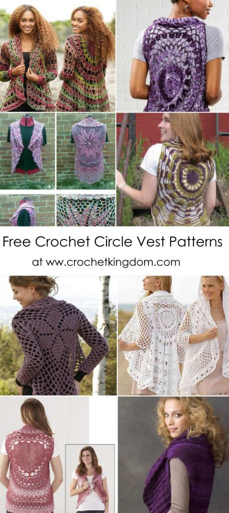 See more 10 free crochet pattern link lists here. Free Crochet Circle Vest Patterns You Ll Have Fun Crocheting