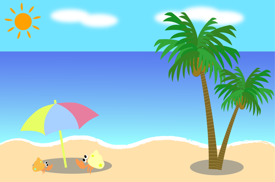 Japan Image 夏休み イラスト 海