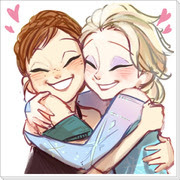 無料イラスト画像 綺麗な可愛い エルサ アナ イラスト