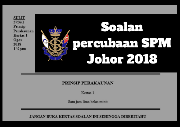 Soalan Percubaan Spm 2019 Johor Bahasa Melayu - Lettre F