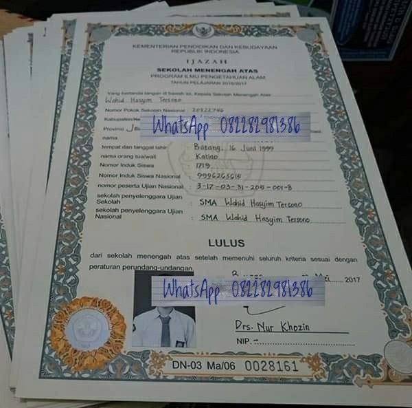 Contoh Ijazah Paket C Asli Download File Guru